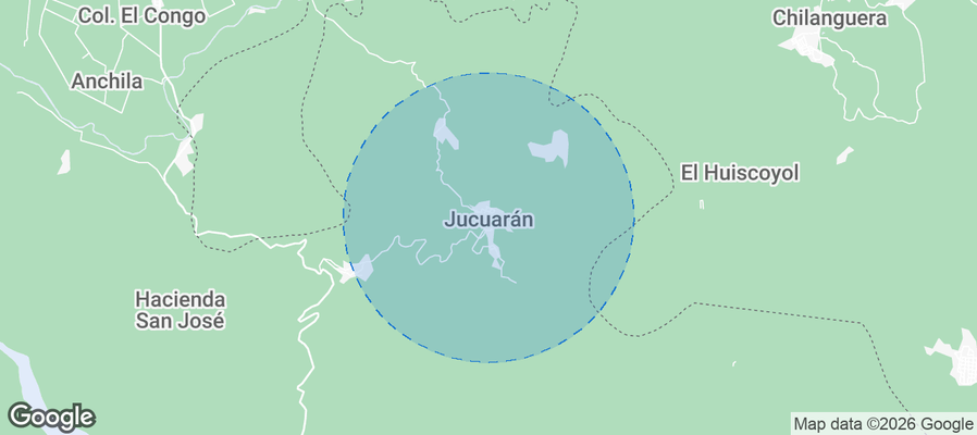 Jucuarán Airbnb map